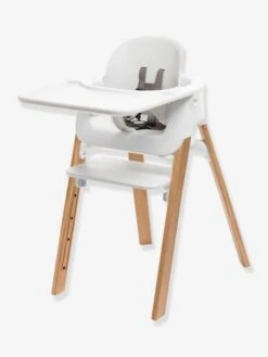 Chaise Haute STOKKE Steps Blanc/naturel - Stokke -vertbaudet Boutique chaise haute stokke steps 2
