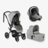 Combiné Trio Poussette Crosswalk R + Nacelle Micro + Siège-auto Groupe 0+ Koos ISize R1 JANE Collection 2022 Noir (cold Black) - Jane