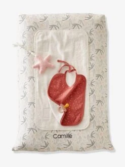 Housse De Matelas à Langer Personnalisable SOUS L'OCÉAN Blanc/bleu - Vertbaudet -vertbaudet Boutique housse de matelas a langer personnalisable sous locean 2