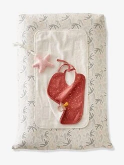 Housse De Matelas à Langer Personnalisable SOUS L'OCÉAN Blanc/bleu - Vertbaudet -vertbaudet Boutique housse de matelas a langer personnalisable sous locean 3