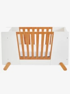 Lit Bébé Avec Barrière Amovible + Rangement Bibliothèque LIGNE PIROUETTE Blanc - Vertbaudet -vertbaudet Boutique lit bebe avec barriere amovible rangement bibliotheque ligne pirouette 4