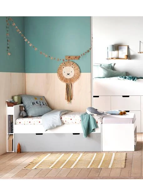 Lit évolutif LIGNE PASSE-PASSE Blanc - Vertbaudet 4 Lit évolutif LIGNE PASSE-PASSE Blanc - Vertbaudet – Image 4