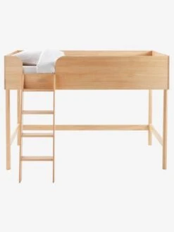 Lit Mi-hauteur LIGNE CONFETTI NATURE Marron - Vertbaudet -vertbaudet Boutique lit mi hauteur ligne confetti nature 2