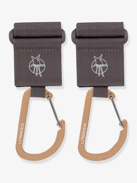 Lot De 2 Attaches Poussette Lässig Avec Mousqueton Anthracite - Lassig 3 Lot De 2 Attaches Poussette Lässig Avec Mousqueton Anthracite - Lassig – Image 3