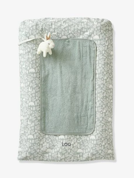 Matelas à Langer + 2 Tapis De Change DANS LES BOIS Vert Sauge - Vertbaudet 2 Matelas à Langer + 2 Tapis De Change DANS LES BOIS Vert Sauge - Vertbaudet – Image 2