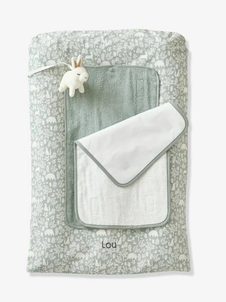 Matelas à Langer + 2 Tapis De Change DANS LES BOIS Vert Sauge - Vertbaudet 1 Matelas à Langer + 2 Tapis De Change DANS LES BOIS Vert Sauge - Vertbaudet