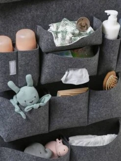 Organisateur à Suspendre Vertbaudet Pour Lit De Bébé Gris Chiné - Vertbaudet -vertbaudet Boutique organisateur a suspendre vertbaudet pour lit de bebe 3