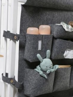 Organisateur à Suspendre Vertbaudet Pour Lit De Bébé Gris Chiné - Vertbaudet -vertbaudet Boutique organisateur a suspendre vertbaudet pour lit de bebe 4