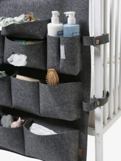 Organisateur à Suspendre Vertbaudet Pour Lit De Bébé Gris Chiné - Vertbaudet -vertbaudet Boutique organisateur a suspendre vertbaudet pour lit de bebe 5