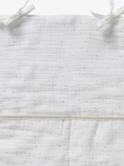 Organisateur De Table à Langer En Gaze De Coton Ivoire étoilé - Vertbaudet -vertbaudet Boutique organisateur de table a langer en gaze de coton 2