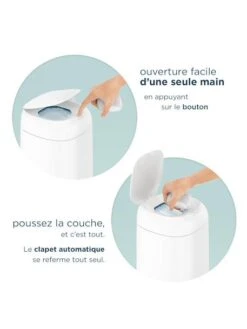 Poubelle à Couches Dress Up ANGELCARE Blanc - Angelcare -vertbaudet Boutique poubelle a couches dress up angelcare 4