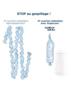 Poubelle à Couches Dress Up ANGELCARE Blanc - Angelcare -vertbaudet Boutique poubelle a couches dress up angelcare 5