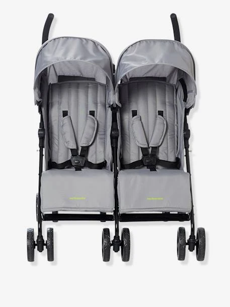 Poussette-canne Double Vertbaudet CityA2 Gris Clair - Vertbaudet 2 Poussette-canne Double Vertbaudet CityA2 Gris Clair - Vertbaudet – Image 2