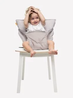 Rehausseur BABYTOLOVE Chaise Nomade Blanc / Marine - Baby To Love