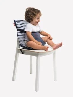 Rehausseur BABYTOLOVE Chaise Nomade Blanc / Marine - Baby To Love -vertbaudet Boutique rehausseur babytolove chaise nomade 3