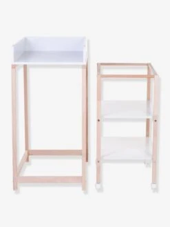 Table à Langer Avec Baignoire Intégrée CHILDHOME Blanc/bois - Childhome -vertbaudet Boutique table a langer avec baignoire integree childhome 2