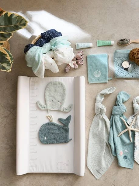 Tapis à Langer Toise Avec Rebords Blanc - Vertbaudet 2 Tapis à Langer Toise Avec Rebords Blanc - Vertbaudet – Image 2