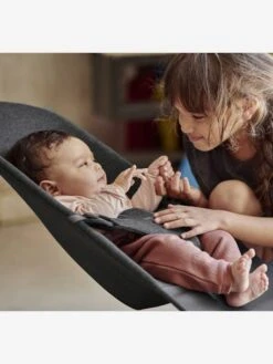 Transat Bliss Jersey 3D BABYBJORN Gris Charbon - Baby Bjorn -vertbaudet Boutique transat bliss jersey 3d babybjorn 2