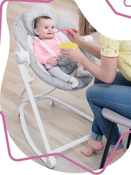 Transat En Hauteur BADABULLE Compact’Up Gris Clair (candy) - Badabulle 2 Transat En Hauteur BADABULLE Compact’Up Gris Clair (candy) - Badabulle – Image 2